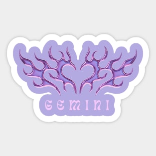 Gemini Y2K Butterfly Sticker